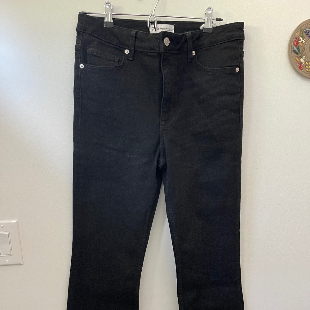 NEW Zara Black Flared Jeans